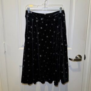 NWOT Unique Vintage Shiny Star Ladies Skirt